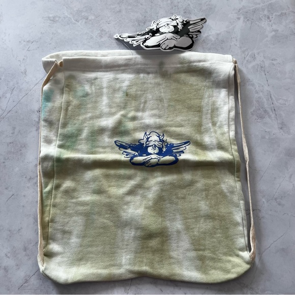 NWT Boys Lie Green Tie Dye Unreleased Drawstring Bag - Picture 5 of 7
